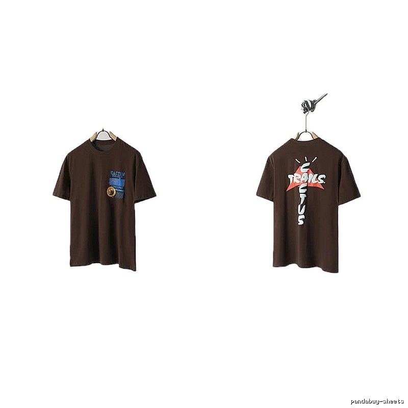 Travis Scott Cactus Graffiti Brown T-Shirt