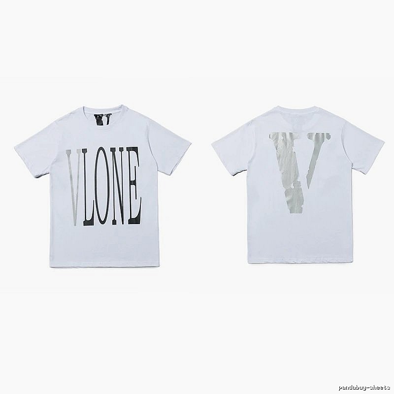 Vlone Patterned Logo T-shirt Black Purple Vlone with Signature Styling