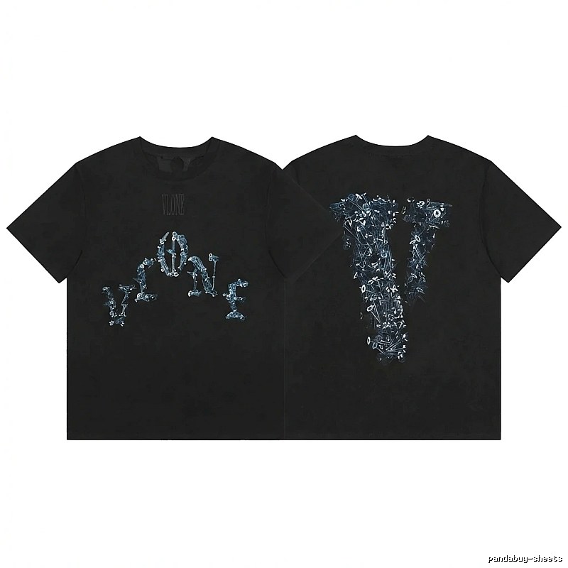Vlone Skeleton Glow-in-the-Dark Black T-shirt